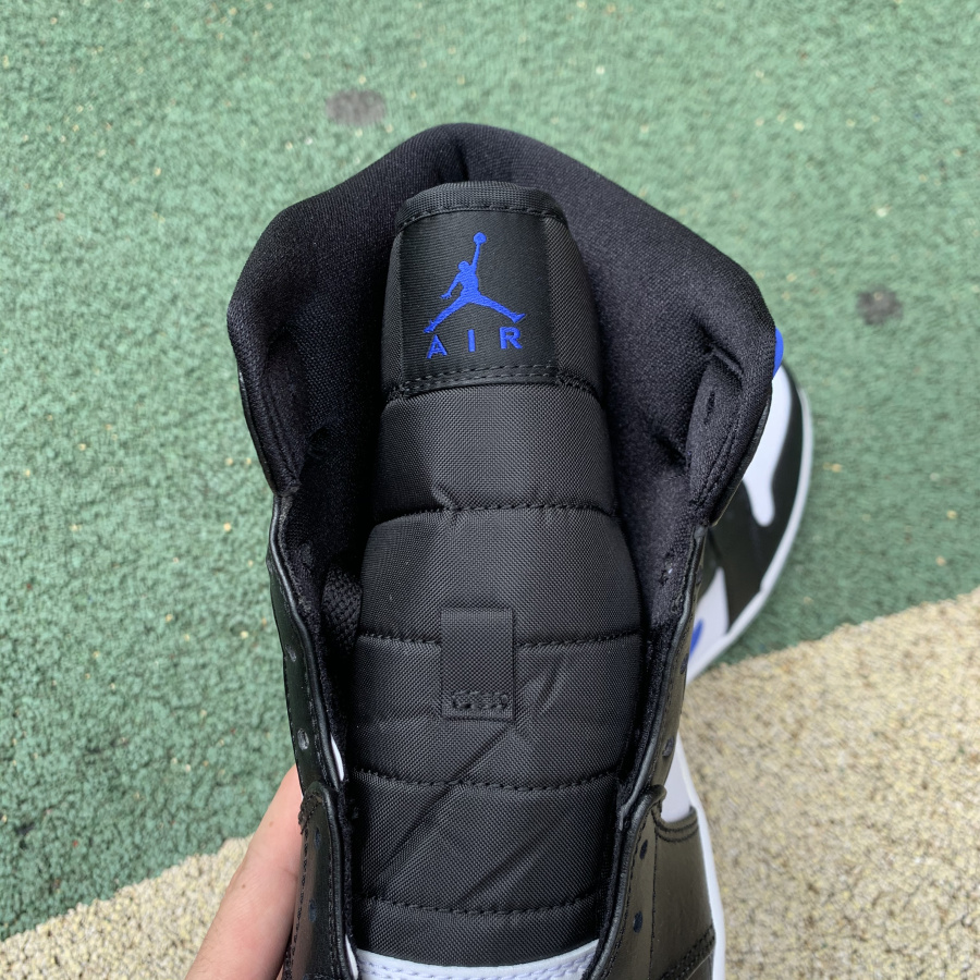 Jordan 1 Mid White Black Royal 554724-140