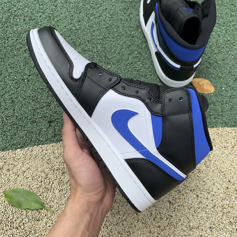 Jordan 1 Mid White Black Royal 554724-140