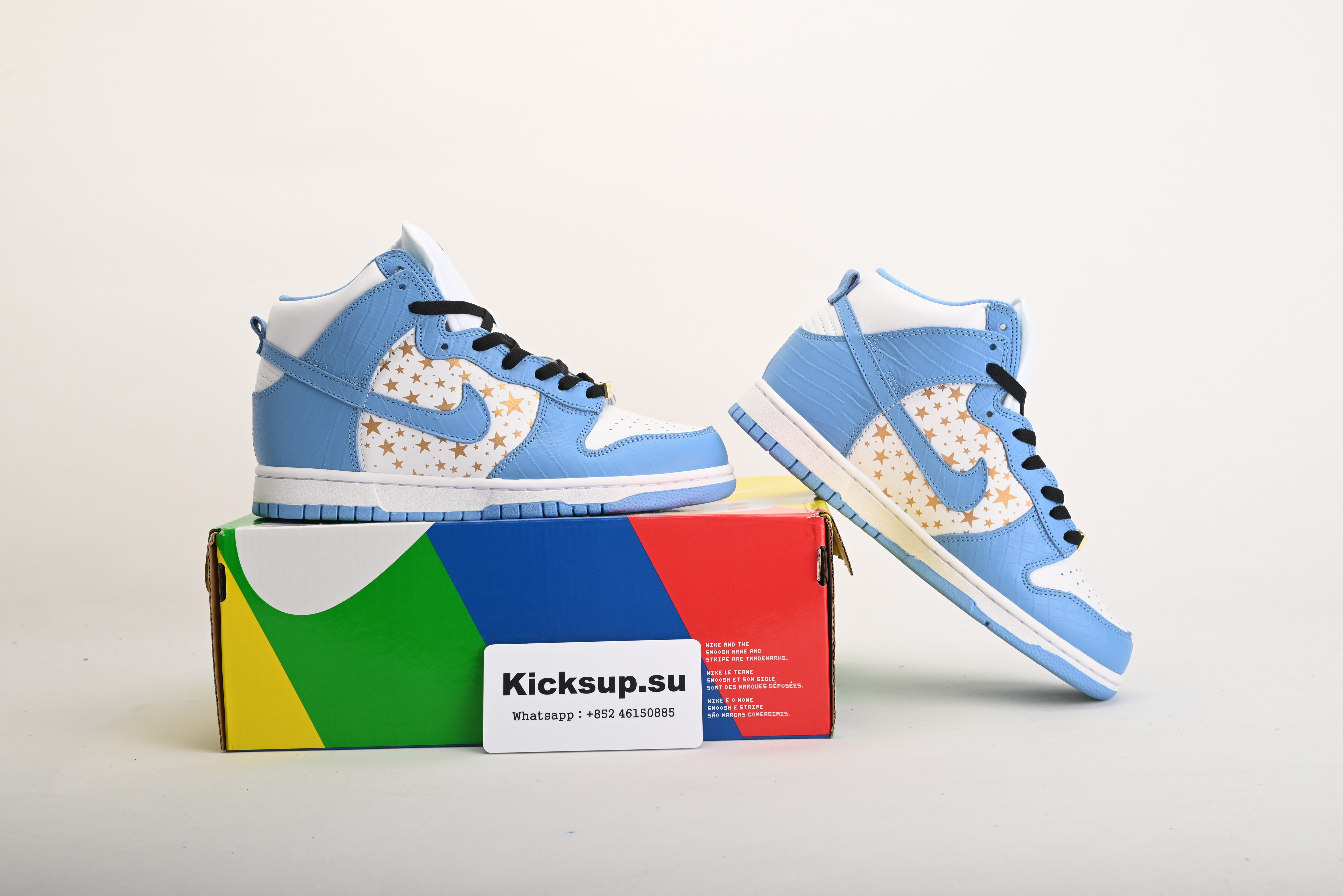 nike dunk high pro sb S*p*e blue stars 307385-141