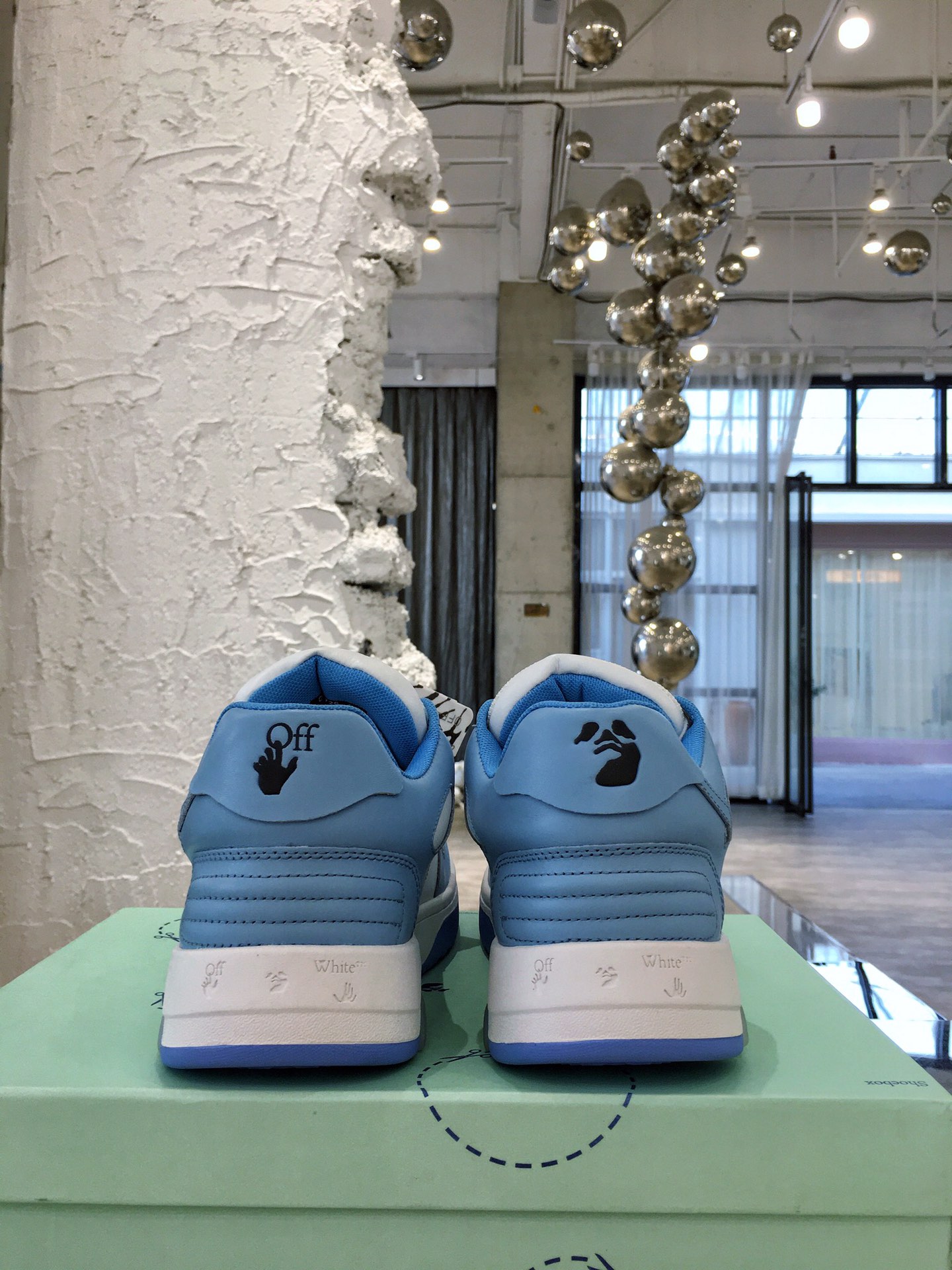 OFF-WHITE OOO Low Out Of Office White Light Blue