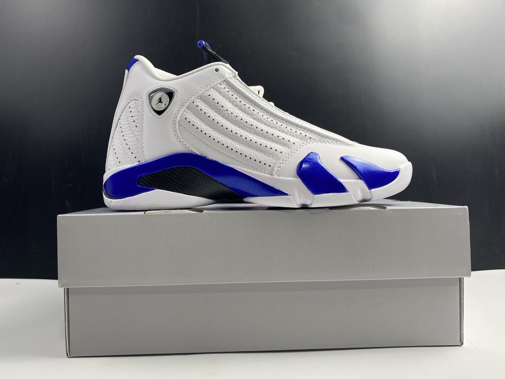Jordan 14 Retro White Hyper Royal  487471-104