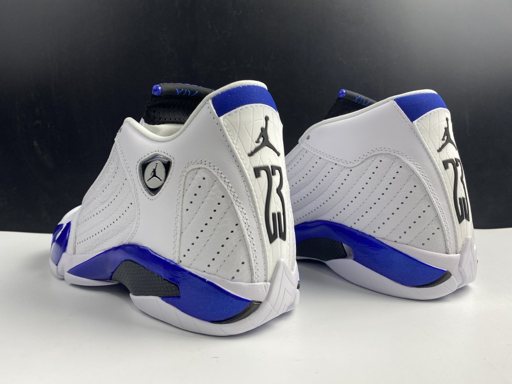 Jordan 14 Retro White Hyper Royal  487471-104