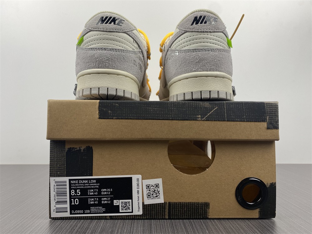 Nike Dunk Low Off-White Lot 39  DJ0950-109