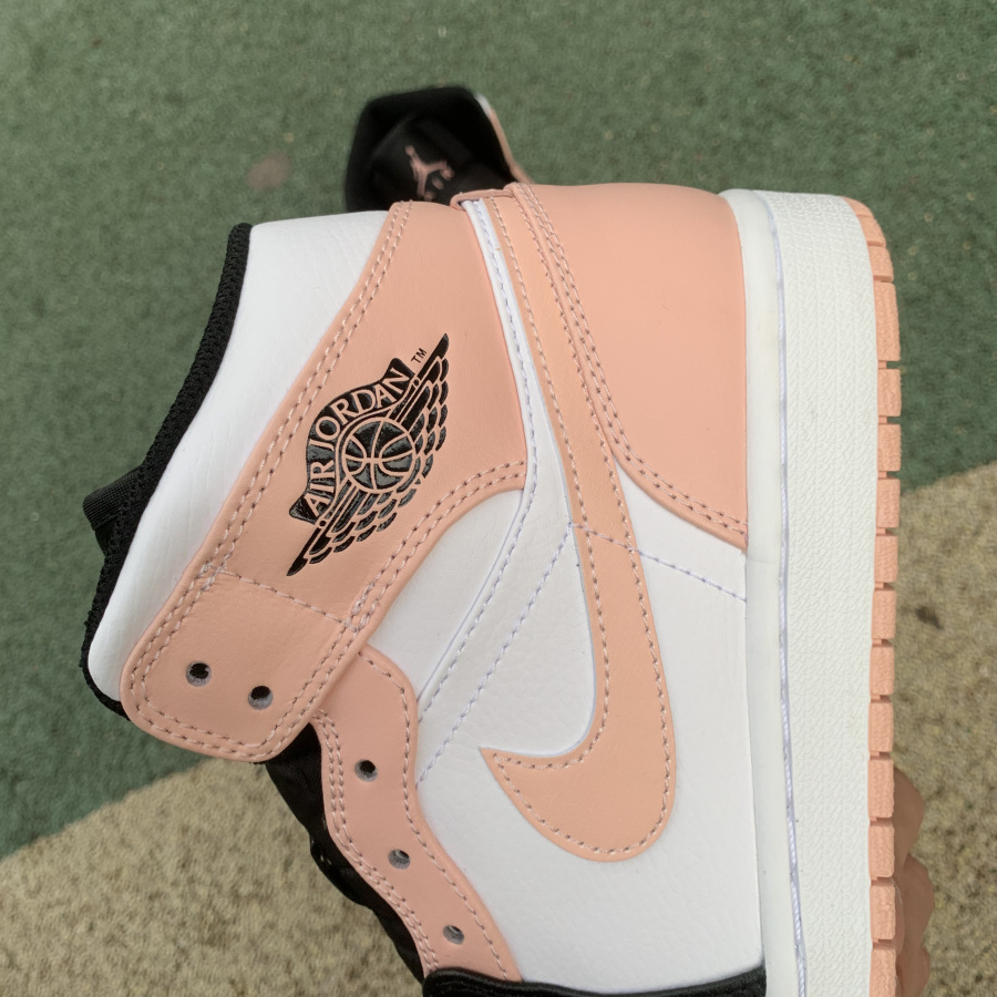 Jordan 1 Mid Arctic Orange Black Toe 554724-133