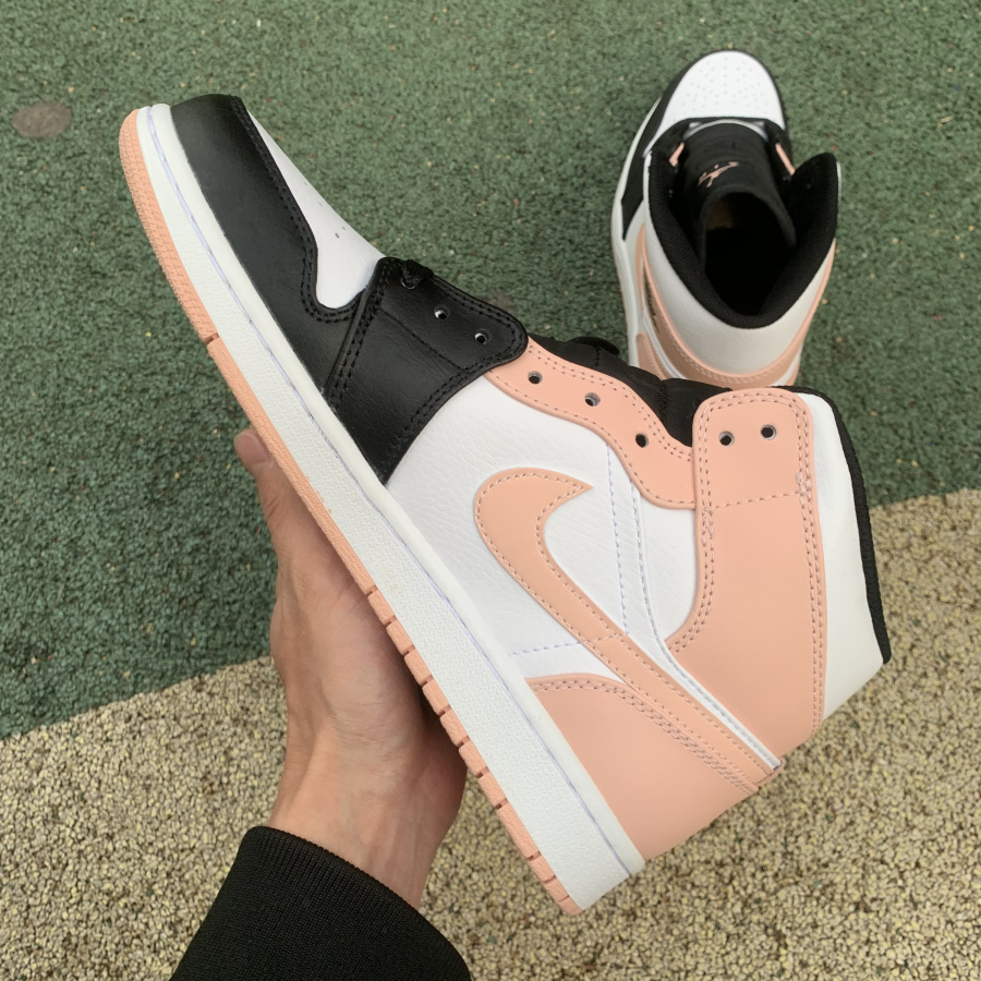 Jordan 1 Mid Arctic Orange Black Toe 554724-133
