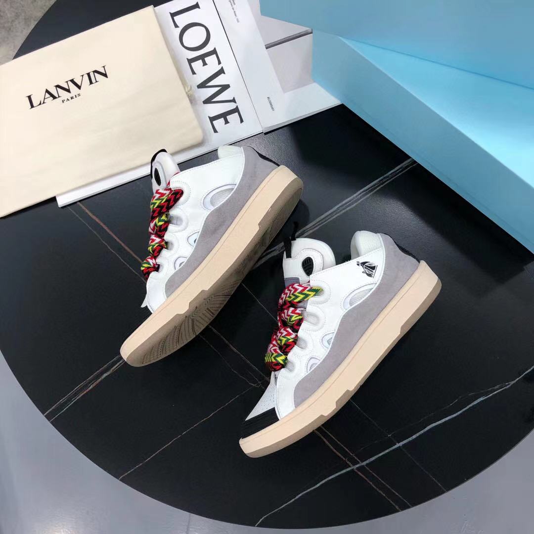 Lanv1n Leather Curb White Ivory FM-SKRK11-DRAG-A2000