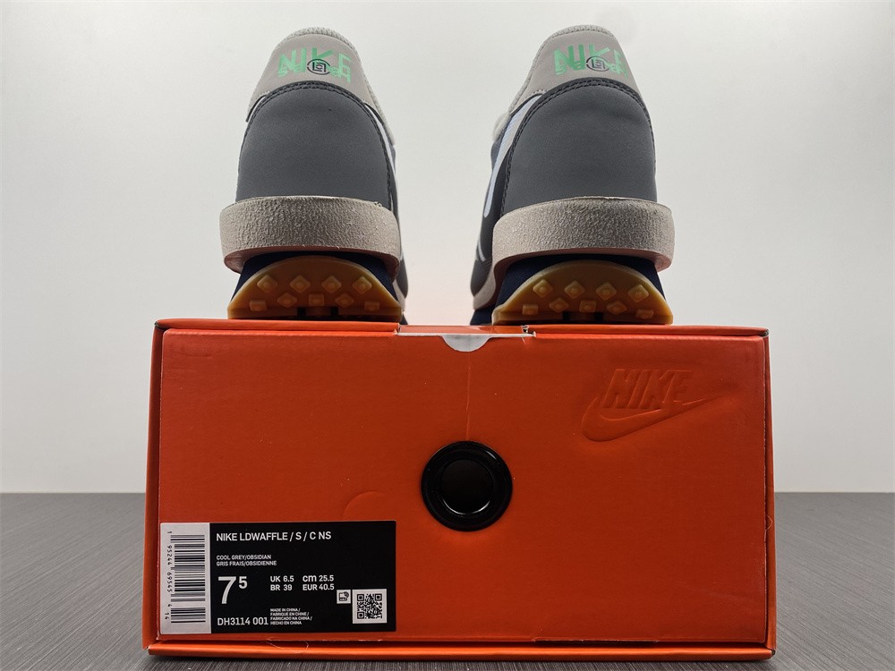 Nike LD Waffle sacai CLOT Kiss of Death 2 Cool Grey DH3114-001 Hifoot.ru