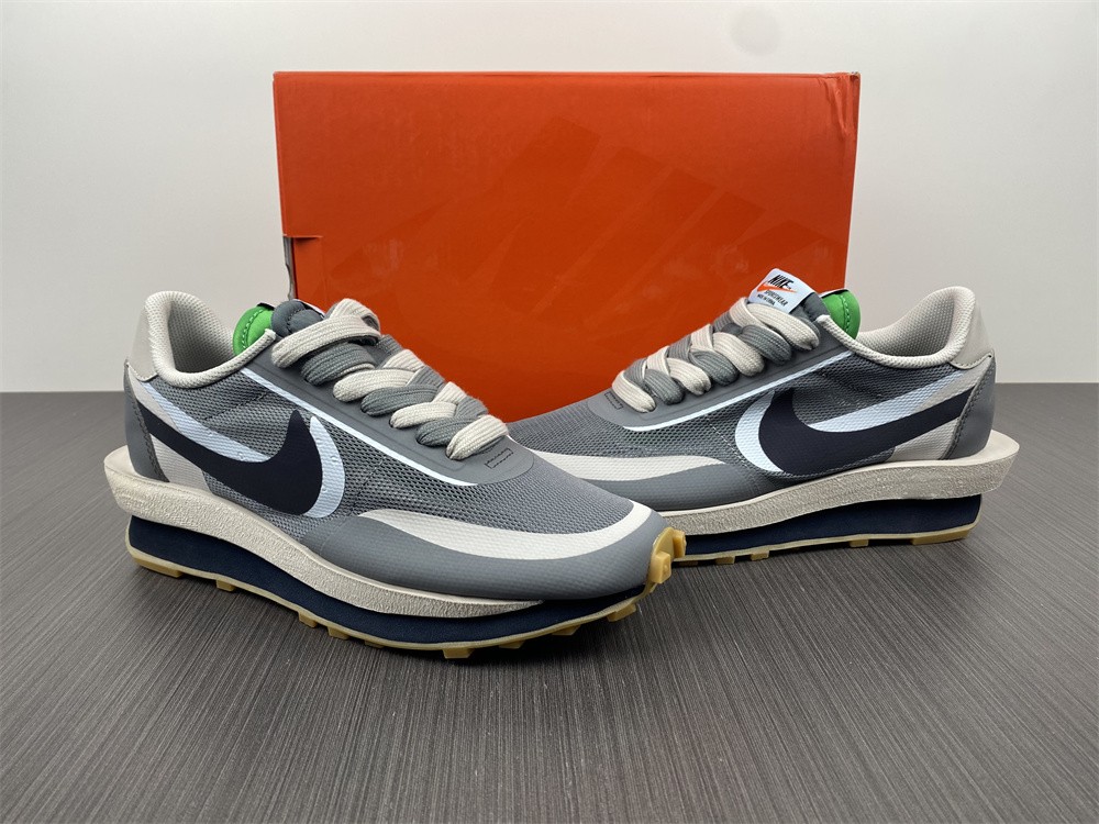 Nike LD Waffle sacai CLOT Kiss of Death 2 Cool Grey DH3114-001 Hifoot.ru