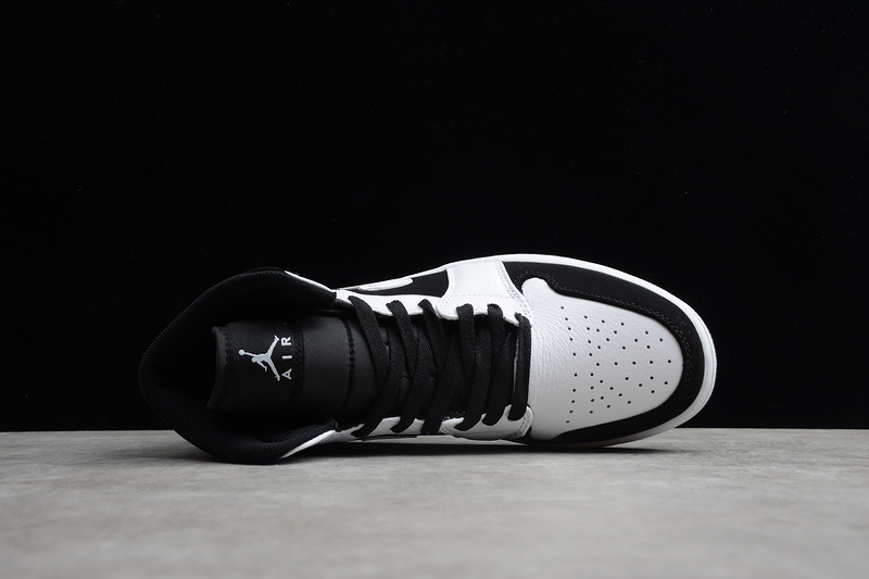 Jordan 1 Mid White Black  554725-113