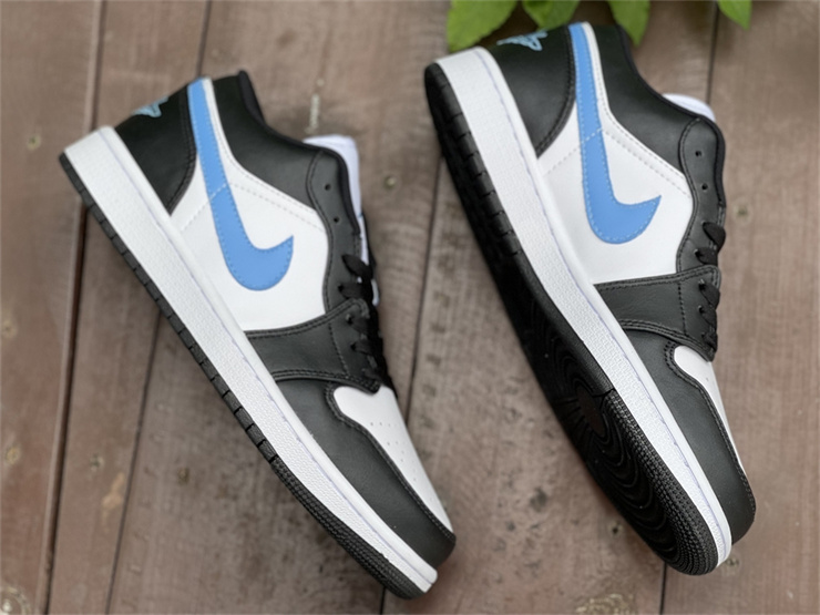 Jordan 1 Low Black University Blue White (W) DC0774-041
