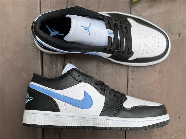 Jordan 1 Low Black University Blue White (W) DC0774-041