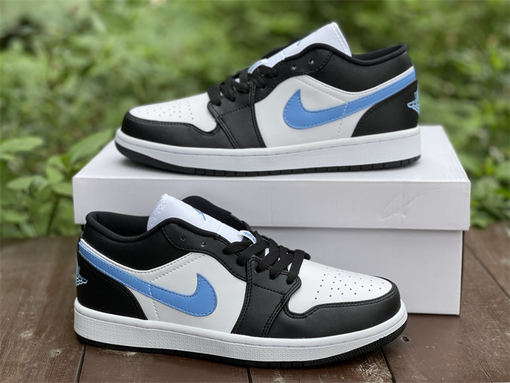Jordan 1 Low Black University Blue White (W) DC0774-041