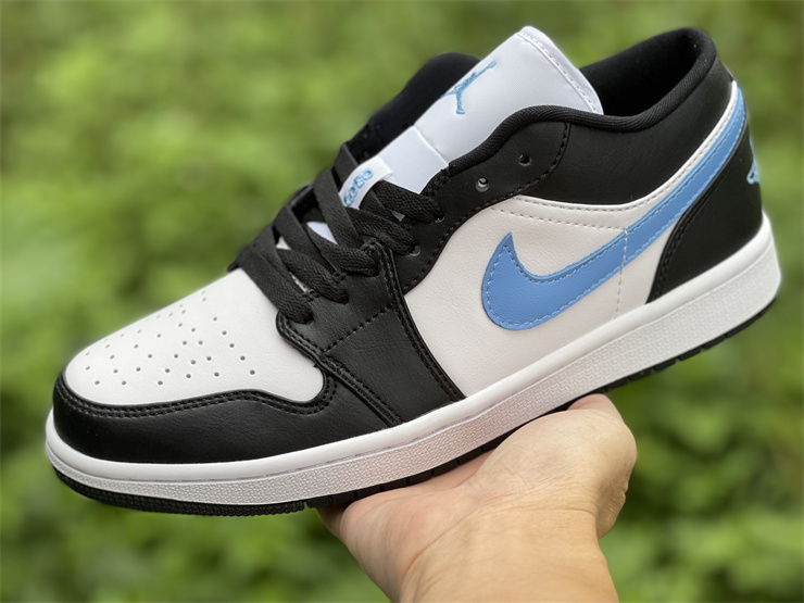 Jordan 1 Low Black University Blue White (W) DC0774-041