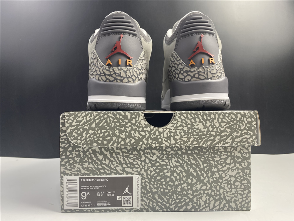 Jordan 3 Retro Cool Grey (2021)  CT8532-012