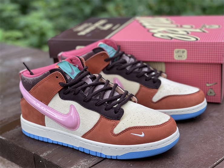 Nike Dunk Mid Social Status Free Lunch Chocolate Milk  DJ1173-700