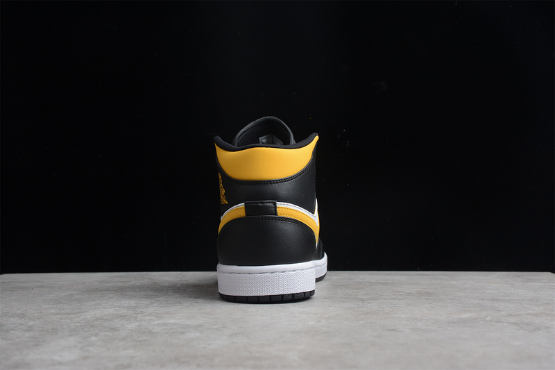 Jordan 1 Mid White Pollen Black  554724-177