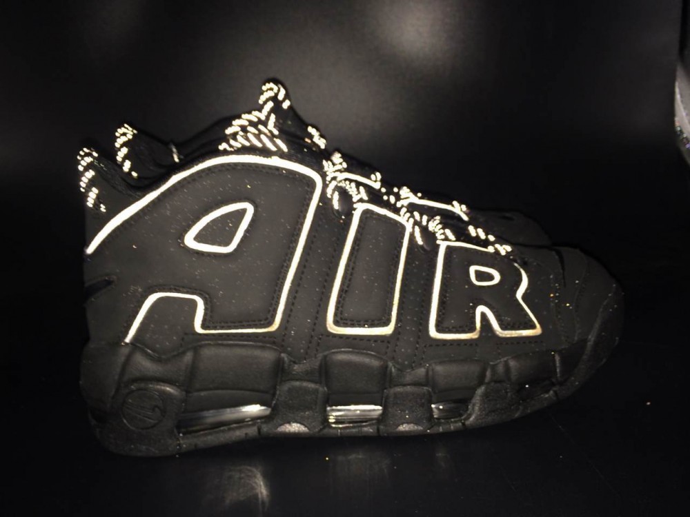 Nike Air More Uptempo Black Reflective  414962-004
