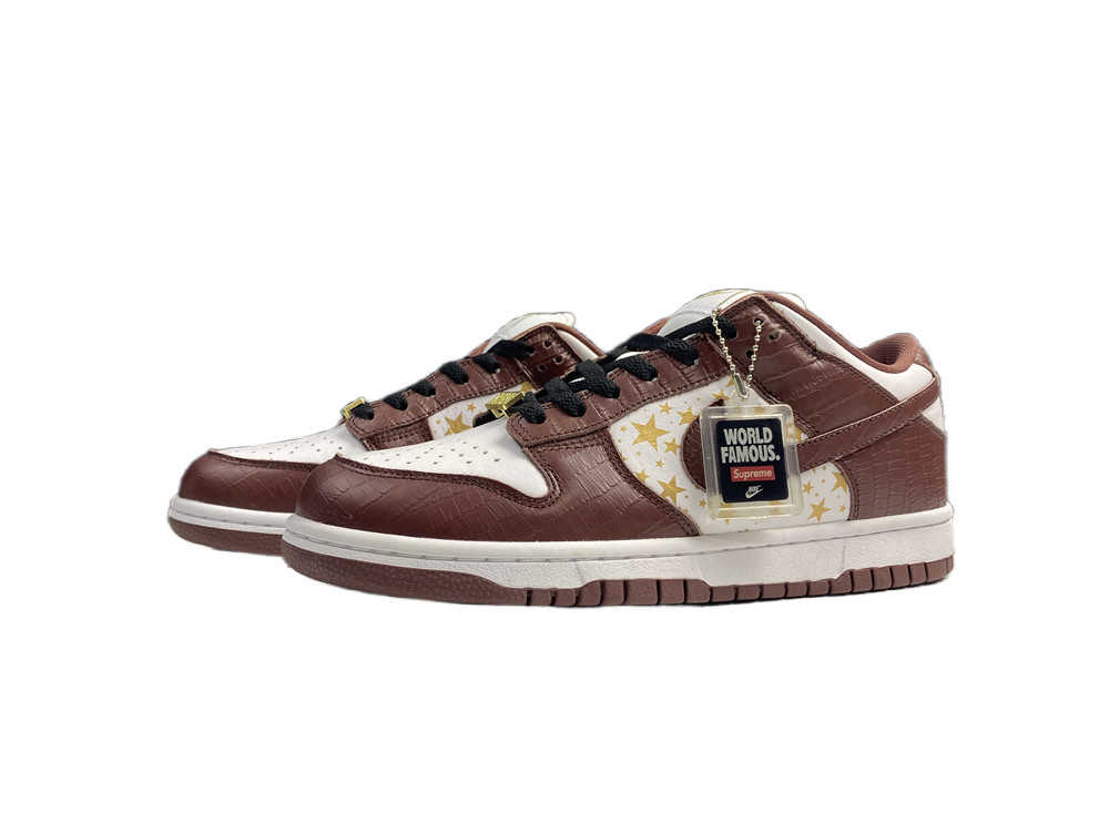 nike sb dunk low S*p*e stars barkroot brown (2021) dh3228-103