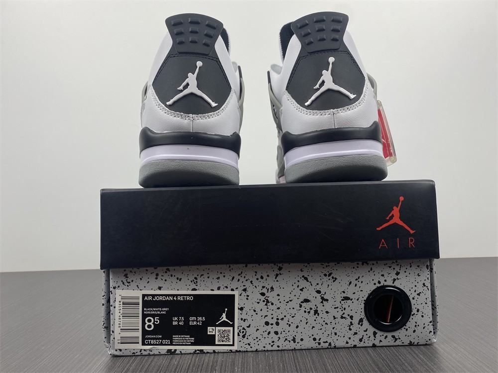 Air Jordan 4 Retro Lightning 2021 White Black Dark Grey CT8527-021