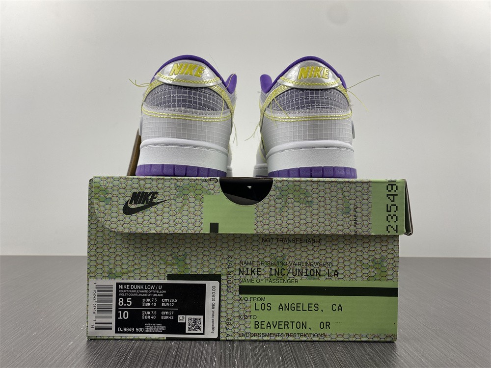Nike Dunk Low Union Passport Pack Court Purple  DJ9649-500