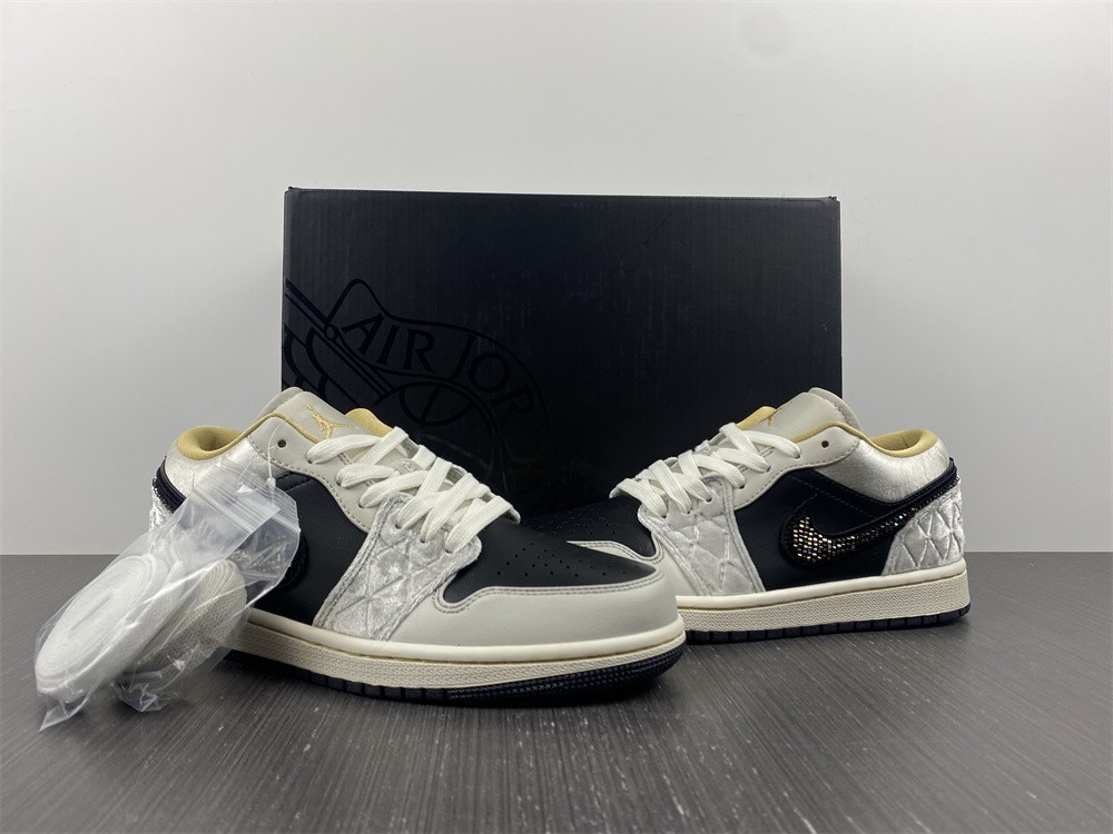 Jordan 1 Low Beaded Swoosh  DV1762-001