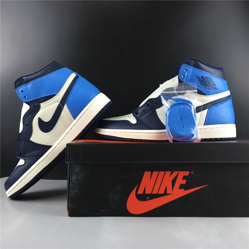 Jordan 1 Retro High Obsidian UNC 555088-140