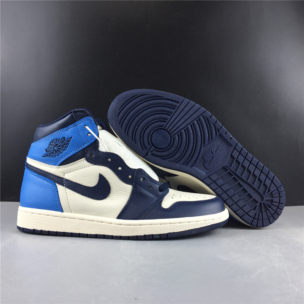 Jordan 1 Retro High Obsidian UNC 555088-140