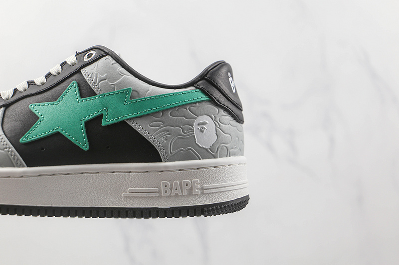 A Bathing Ape Bape Sta Low Grey Green 1H70-291-002