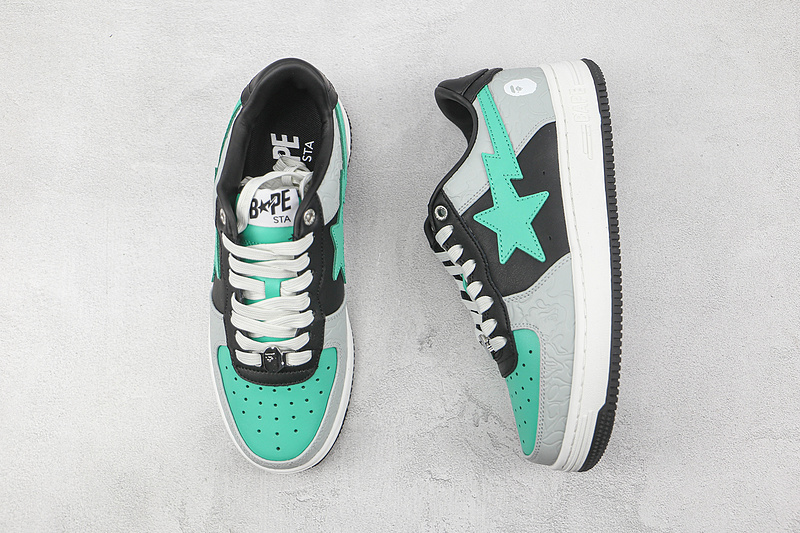 A Bathing Ape Bape Sta Low Grey Green 1H70-291-002