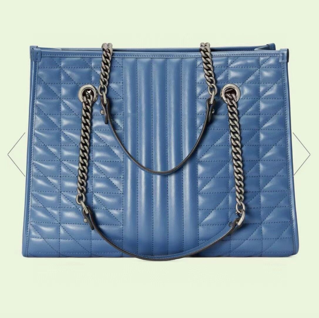 Gvcc1 GG Marmont medium matelasse tote