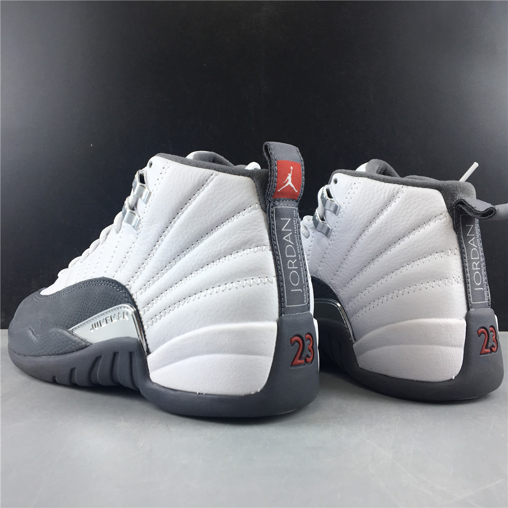 Jordan 12 Retro White Dark Grey 130690-160