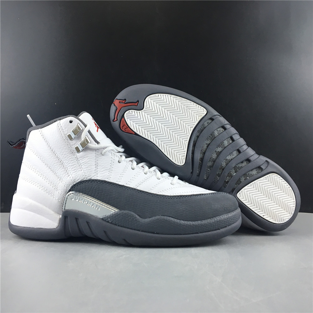 Jordan 12 Retro White Dark Grey 130690-160