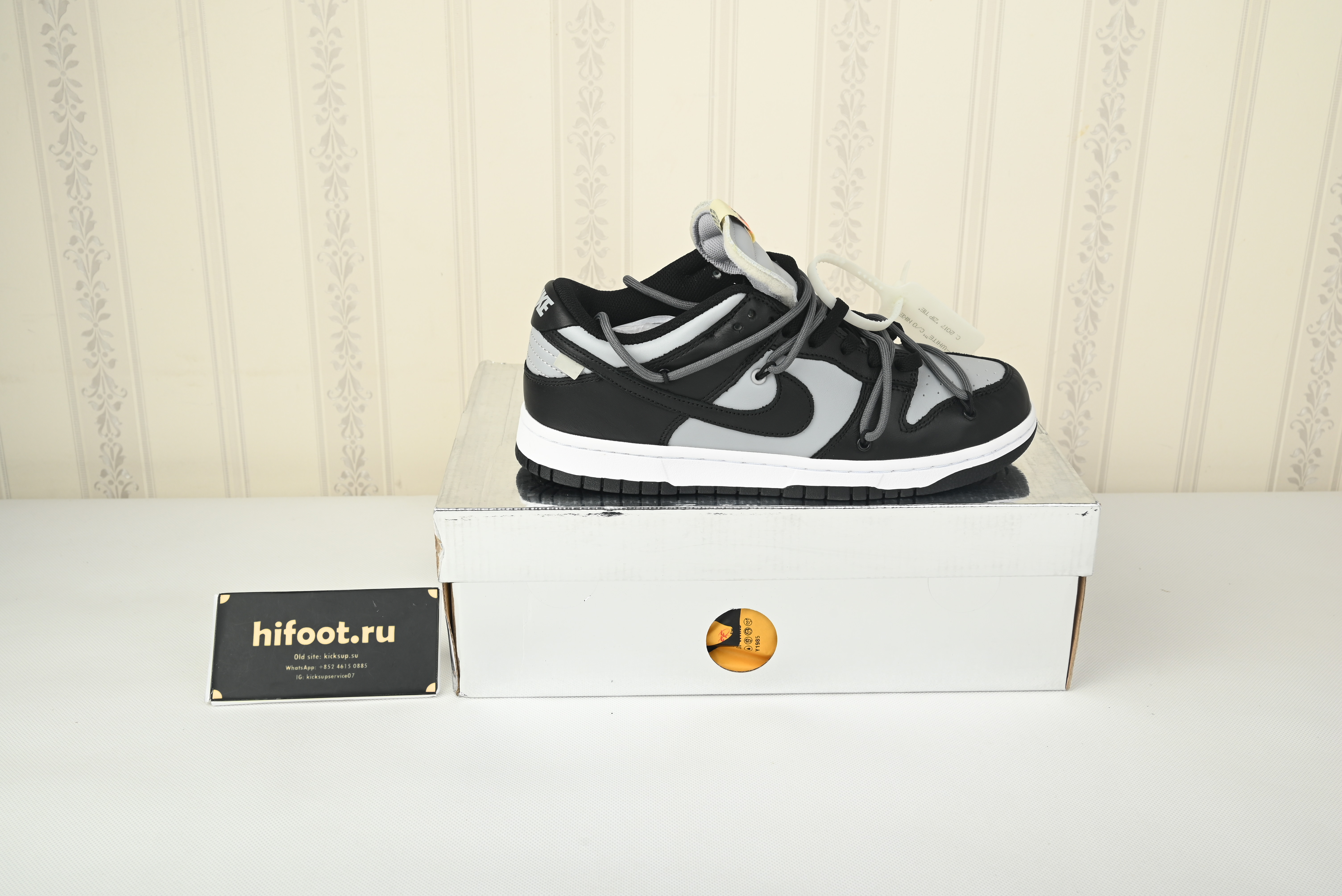 Off White Nike Dunk low Grey Black CT0856-007
