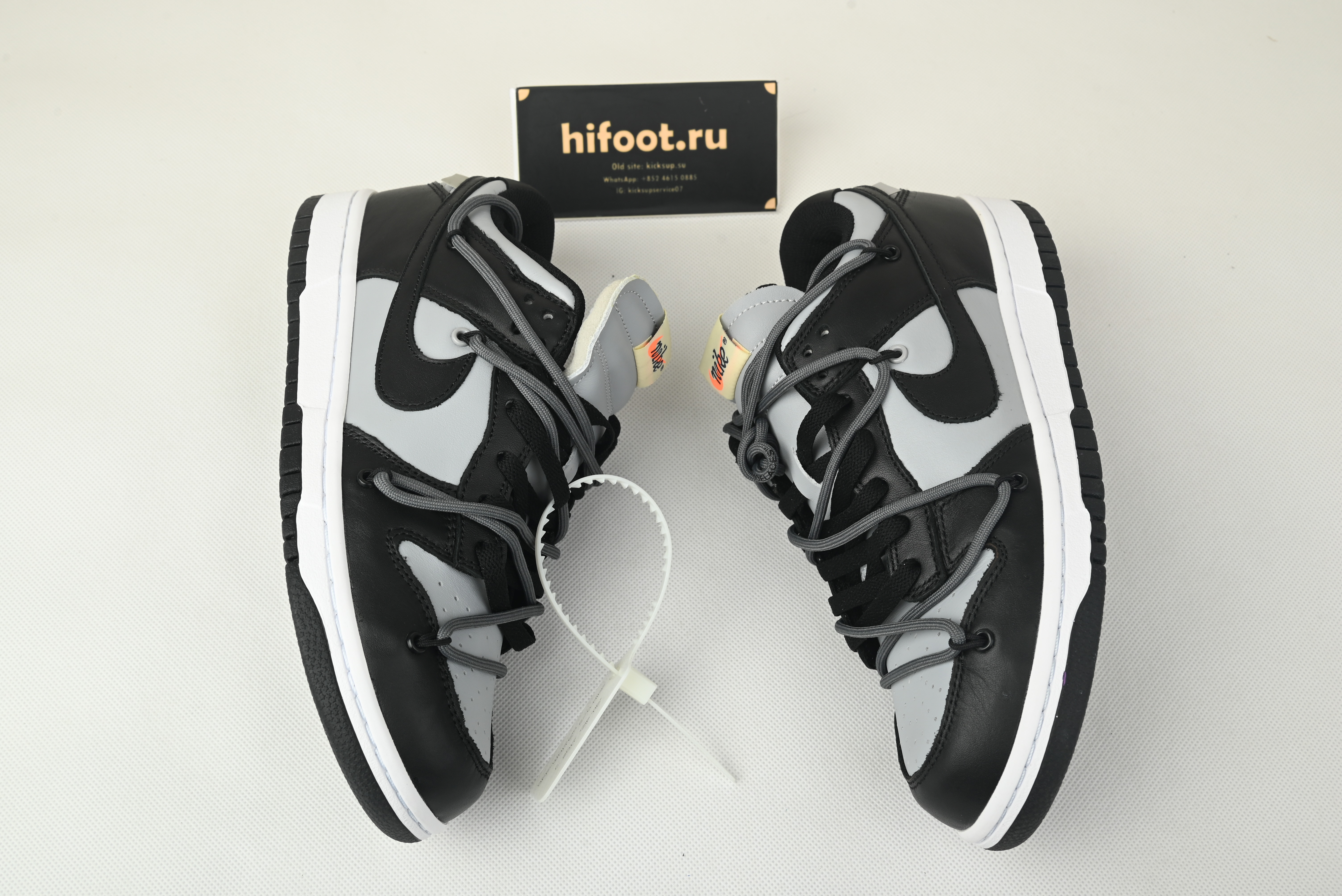 Off White Nike Dunk low Grey Black CT0856-007