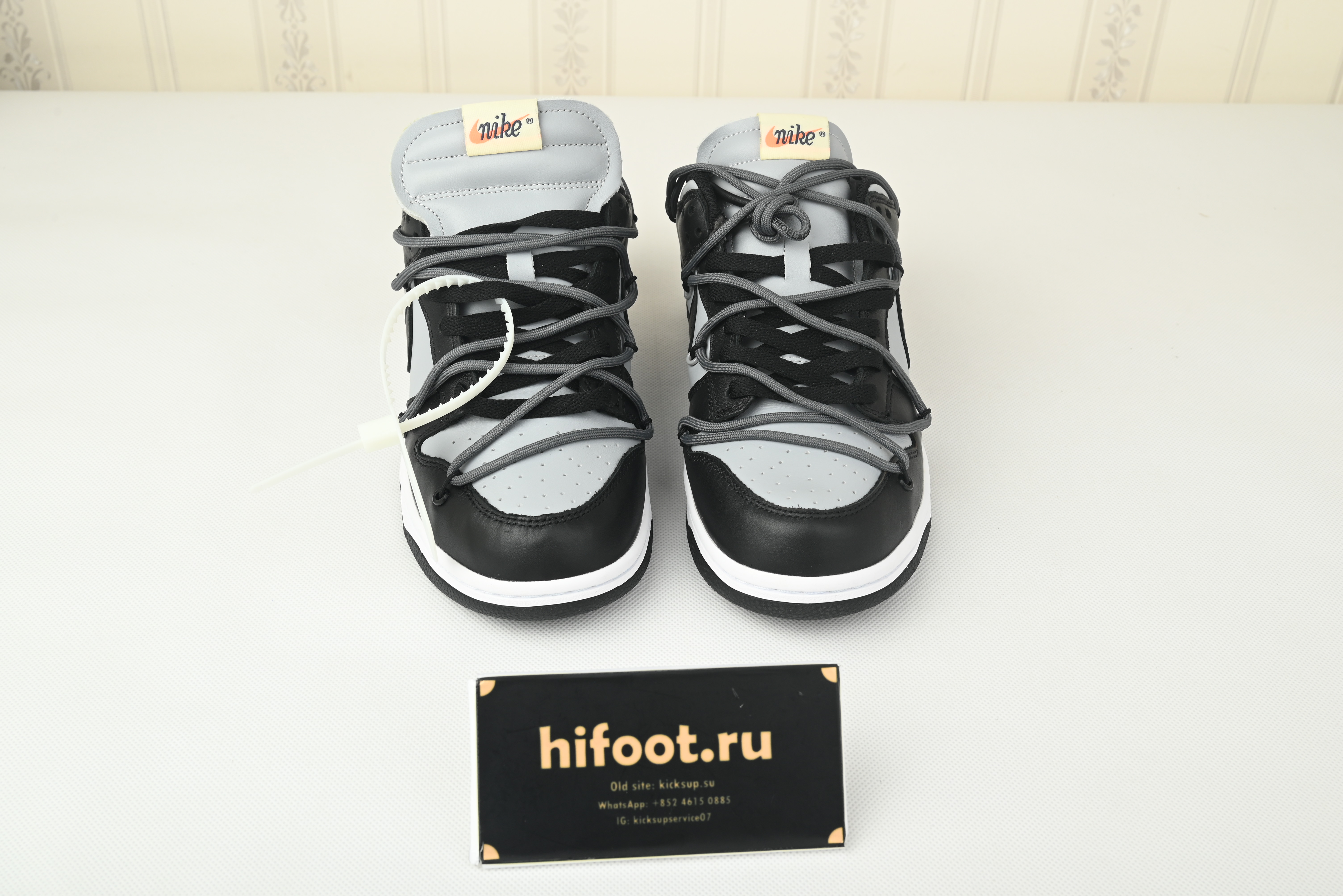 Off White Nike Dunk low Grey Black CT0856-007