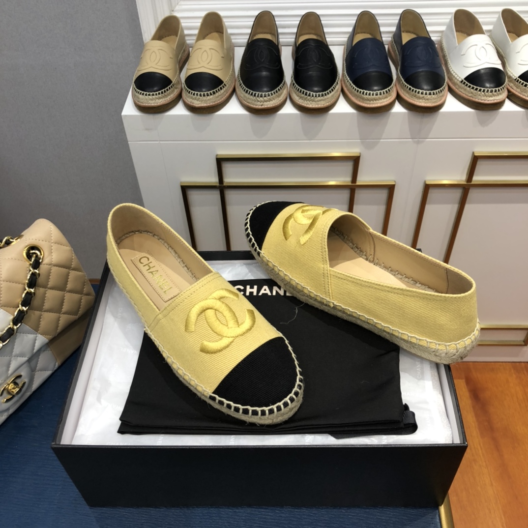 Chane1 Lambskin CC Espadrilles 2022070201