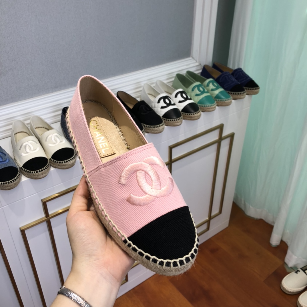 Chane1 Lambskin CC Espadrilles 2022070202