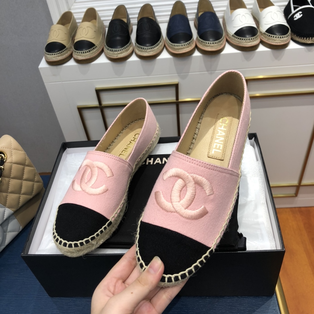 Chane1 Lambskin CC Espadrilles 2022070202