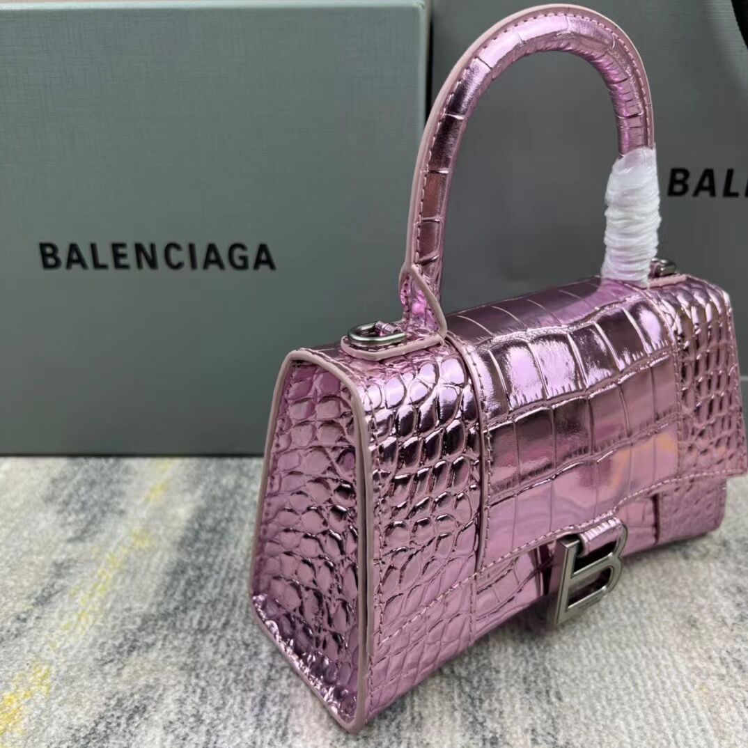 Ba1enc1aga Hourglass Top Handle Bag 19CM