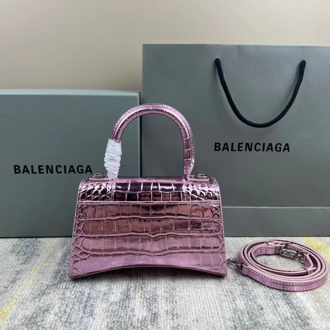 Ba1enc1aga Hourglass Top Handle Bag 19CM