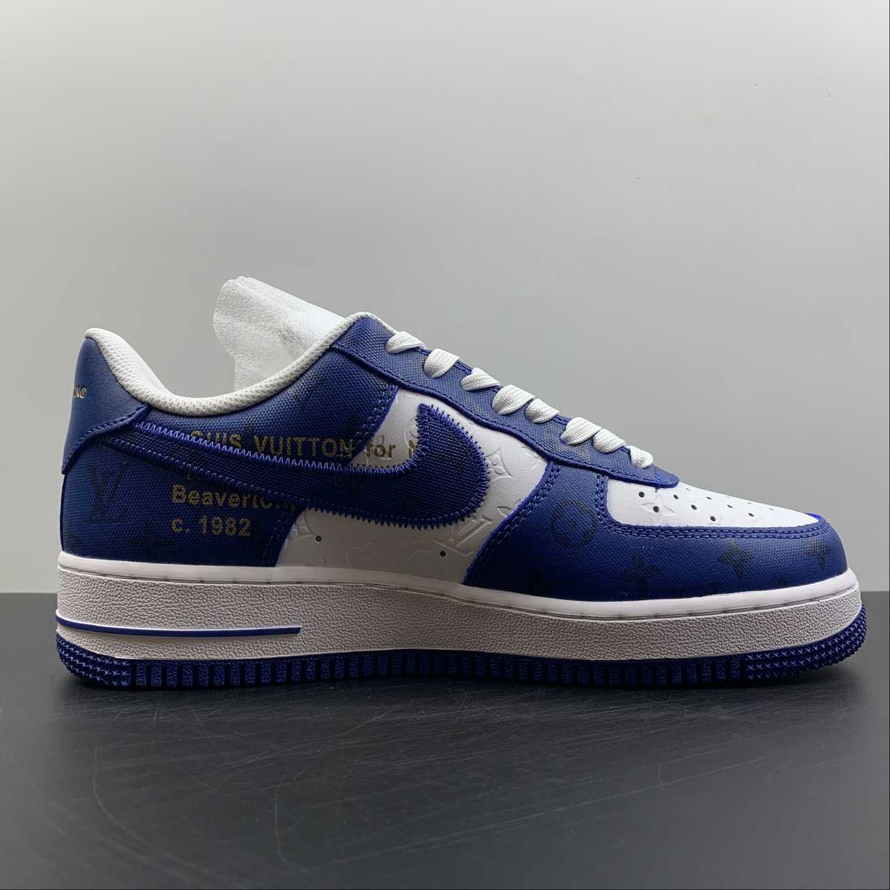 L0u1s Vu1tton Nike Air Force 1 Low By Virgil Abloh White Royal