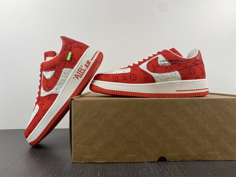 L0u1s Vu1tton Nike Air Force 1 Low red