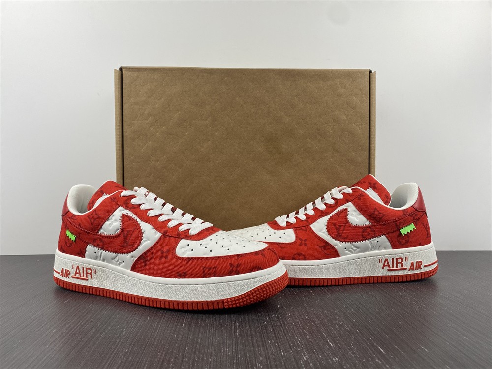 L0u1s Vu1tton Nike Air Force 1 Low red