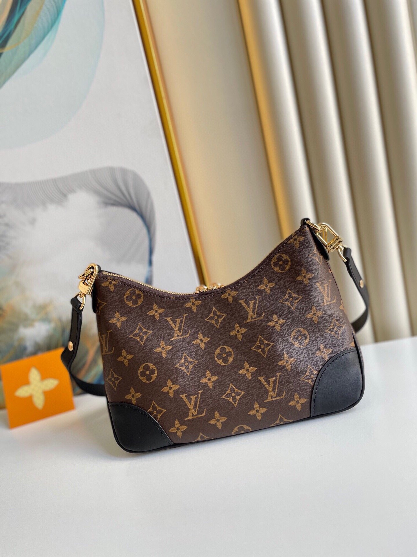 L0u1s Vu1tton Boulogne Monogram Black 27×19×10CM