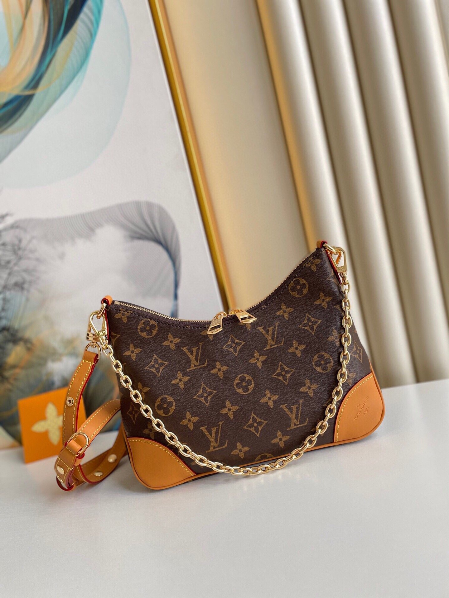 L0u1s Vu1tton Boulogne Monogram Brown 27×19×10CM