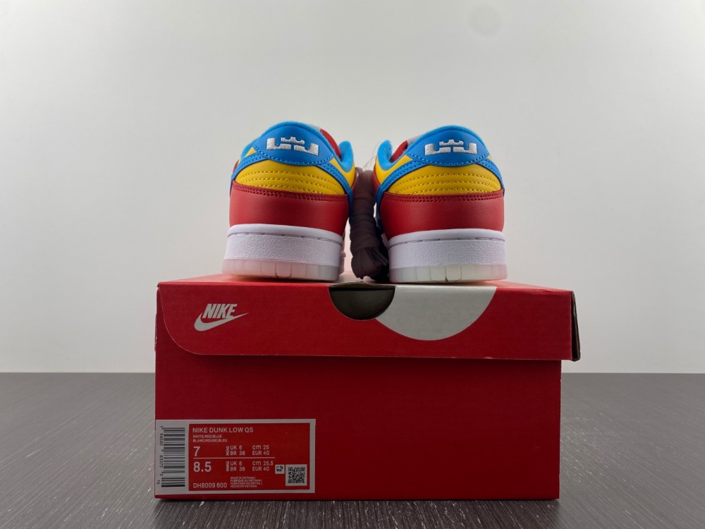 Nike Dunk Low QS LeBron James Fruity Pebbles  DH8009-600