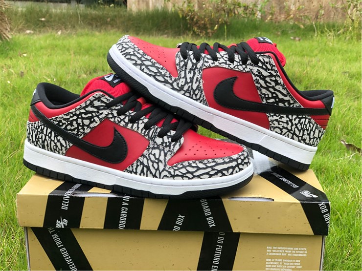 nike sb dunk low S*p*e red cement  313170-600