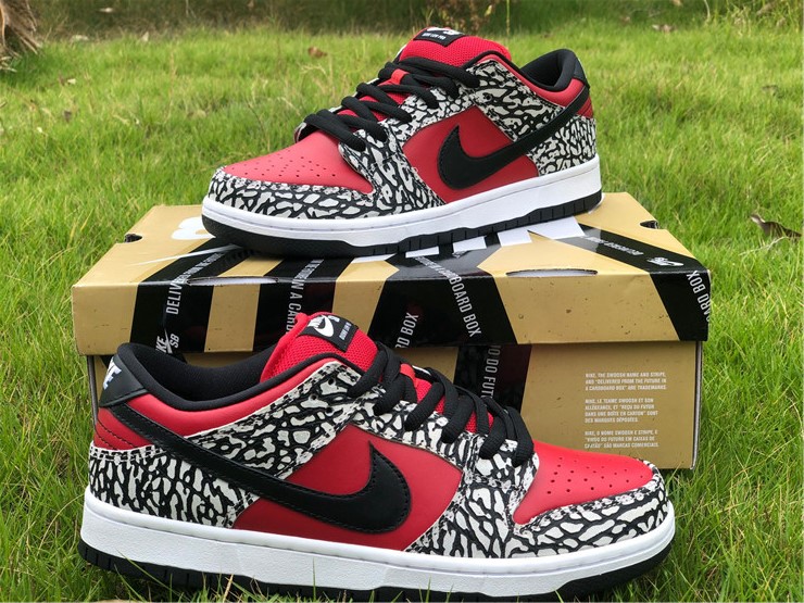 nike sb dunk low S*p*e red cement  313170-600