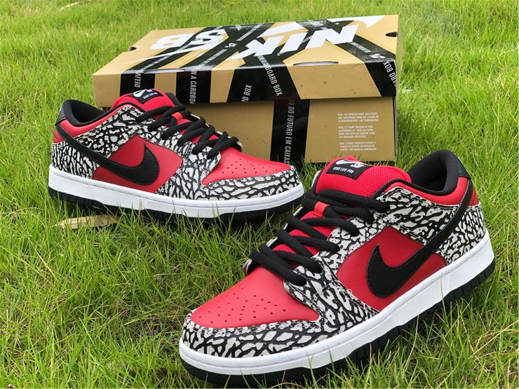 nike sb dunk low S*p*e red cement  313170-600