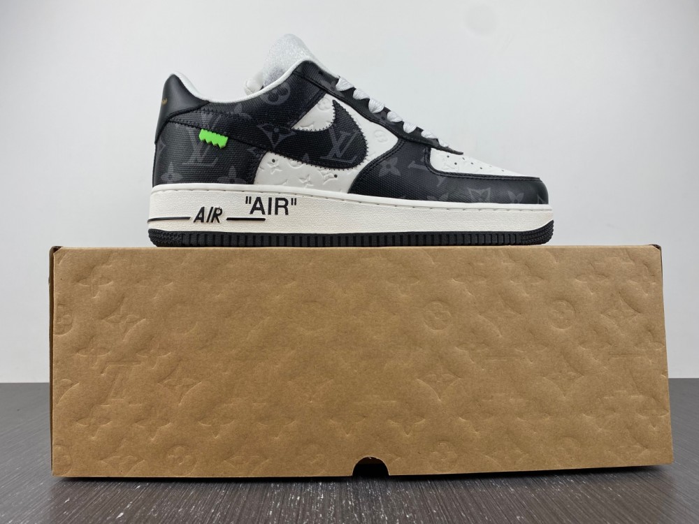 L0u1s Vu1tton Nike Air Force 1 black